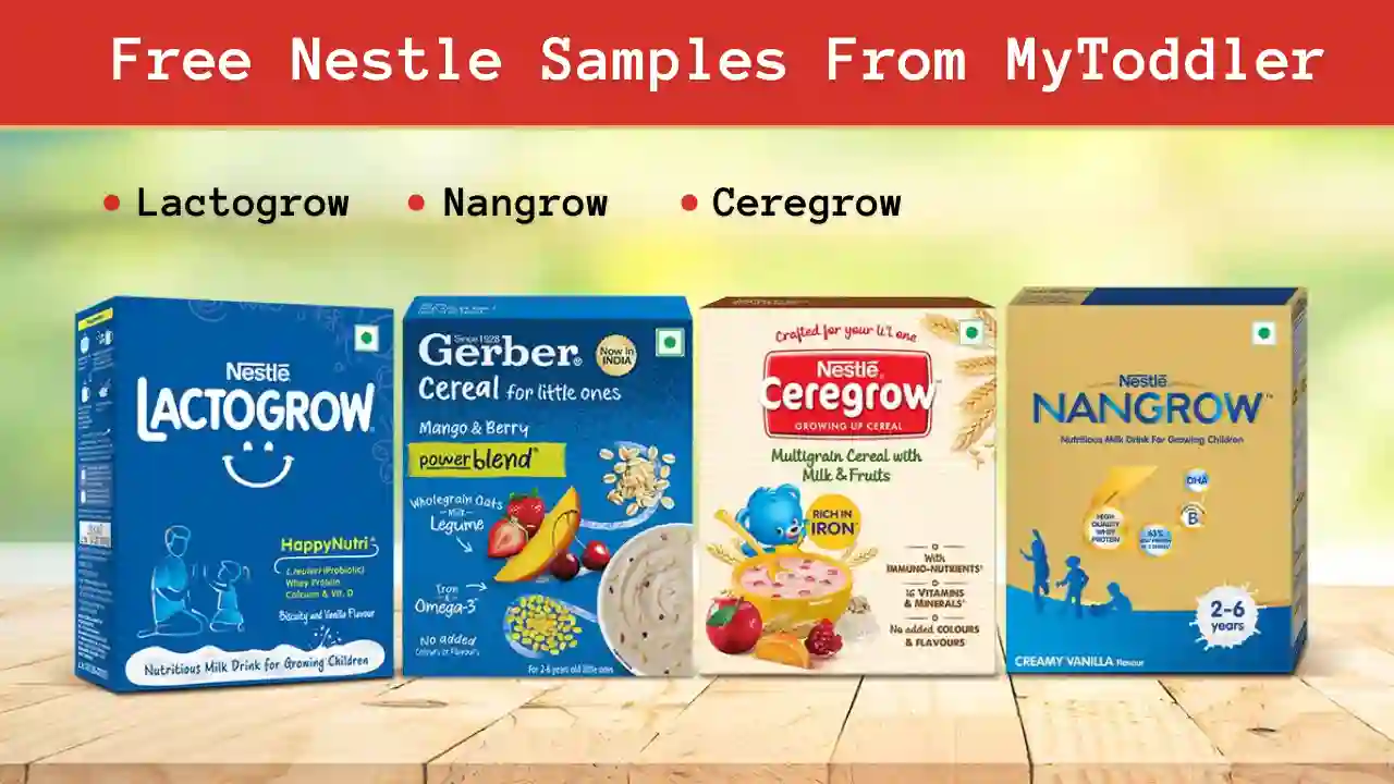 Read more about the article Free Samples Of Nestle Nangrow, Lactogrow & Ceregrow @ ₹0 From MyToddler