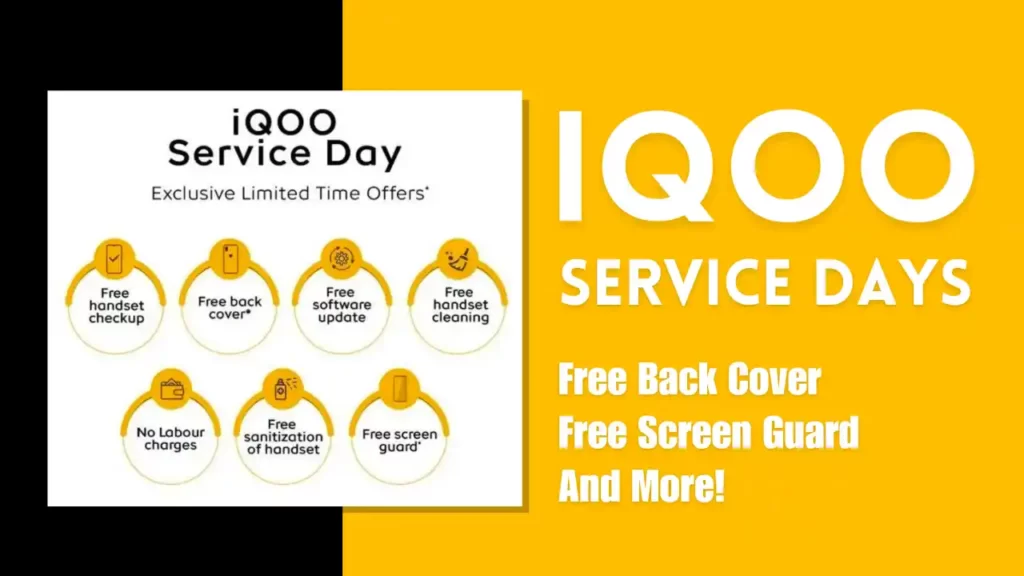 iQOO service day free back cover