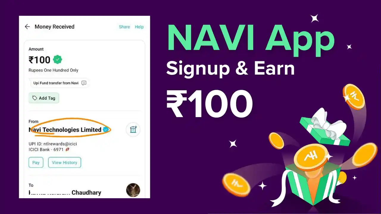 Read more about the article Navi App : Signup, Buy ₹10 Gold & Get ₹100 + ₹100 Each Refer | Proof Attached