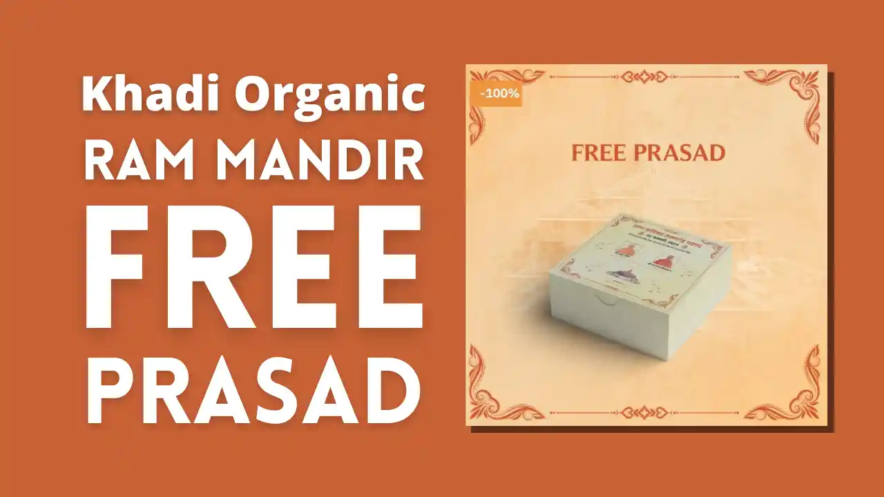 Read more about the article Khadi Organic Ram Mandir Free Prasad | No Coupon Code is Required