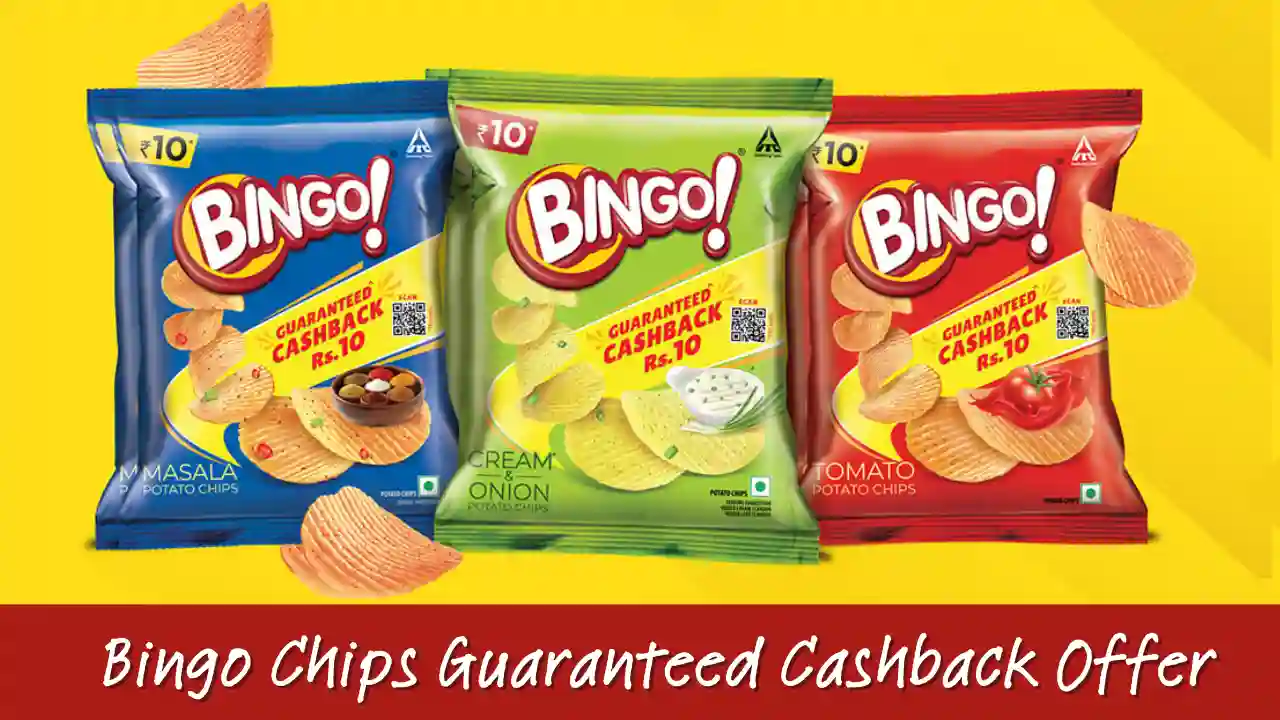 Read more about the article Get Guaranteed ₹10 Cashback On Each Pack Of Bingo Potato Chips