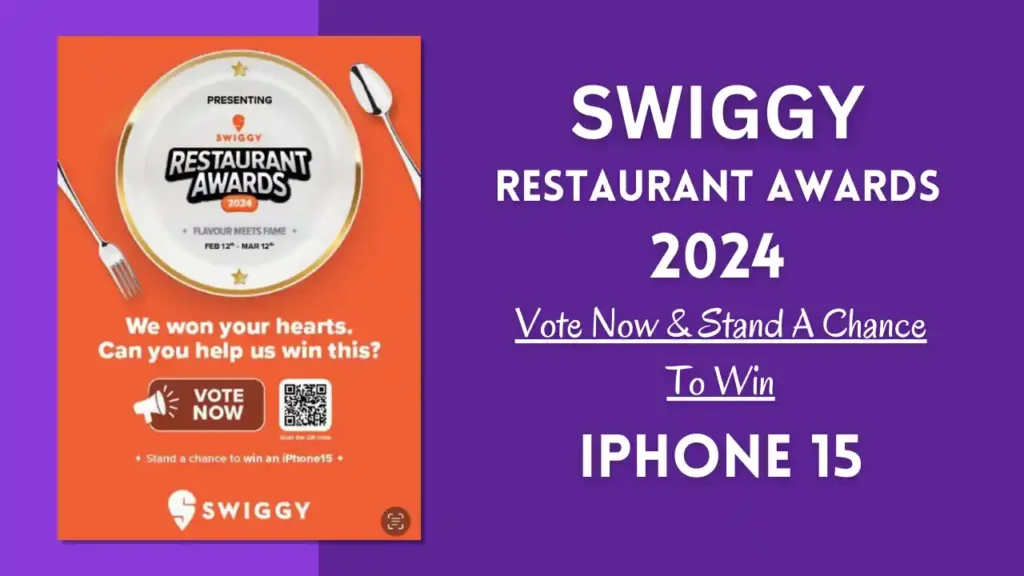 Swiggy Restaurant Awards 2024 Vote