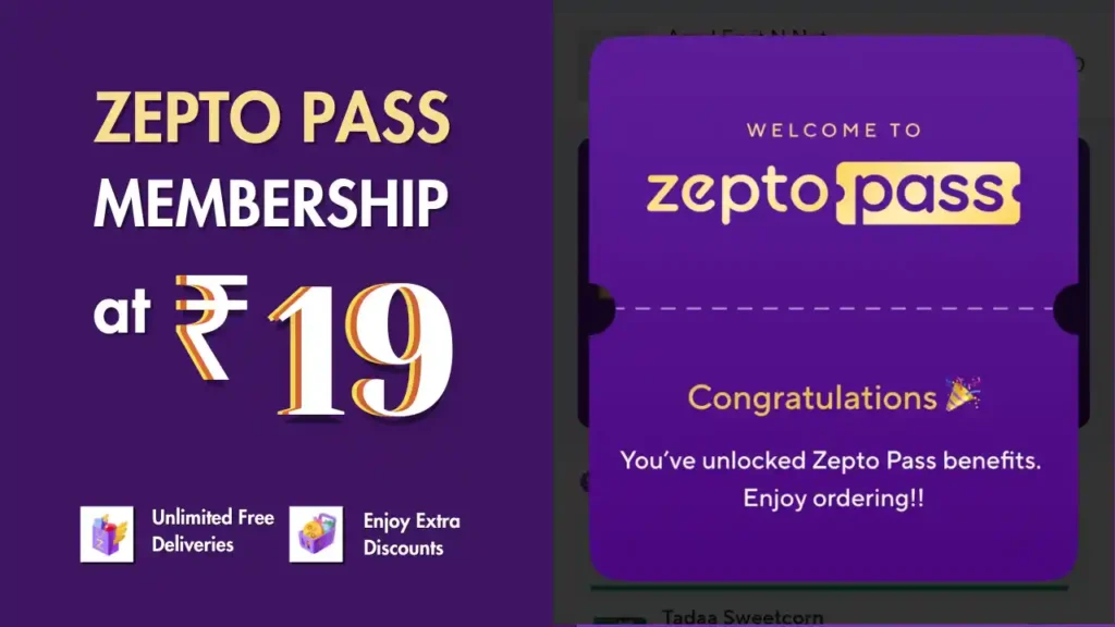 Zepto Pass At Rs.19