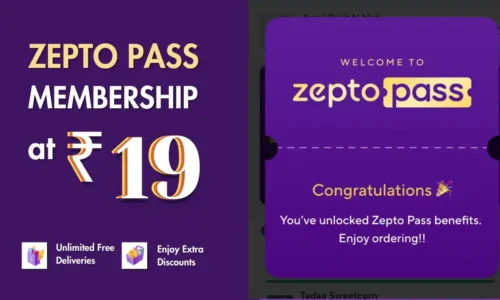 Zepto Pass Membership At ₹19 For One Month | Enjoy Unlimited Free Deliveries