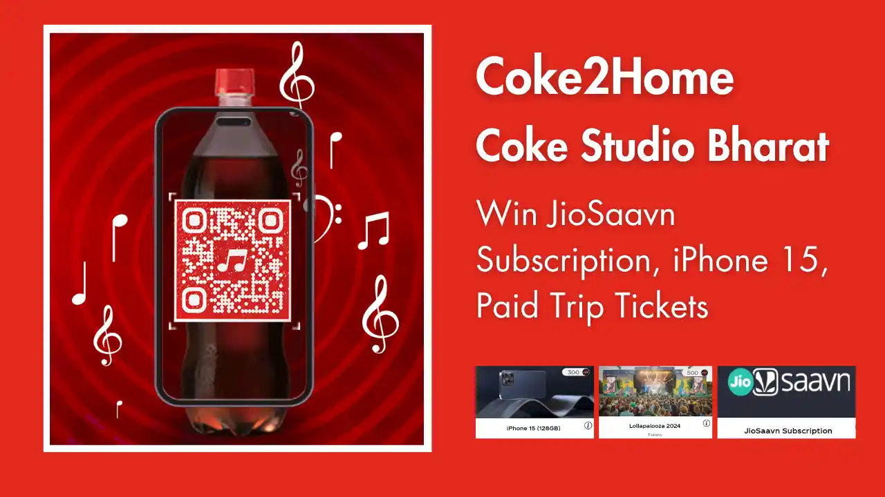 Read more about the article Coke2Home Coke Studio Bharat Contest: Collect Coke Coins & Win iPhone 15