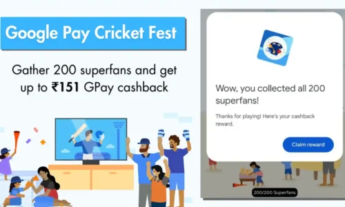 Gather 200 Superfans in GPay Cricket Fest and Get upto ₹151 Cashback