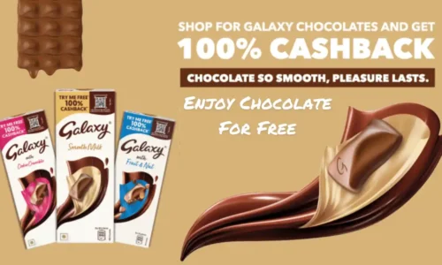 Wohoo Cashback Offer: 100% Cashback On Galaxy Chocolate | Enjoy It For Free