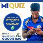Mumbai Indians WhatsApp Quiz: Answer a Question & Win MI Goodie Bag